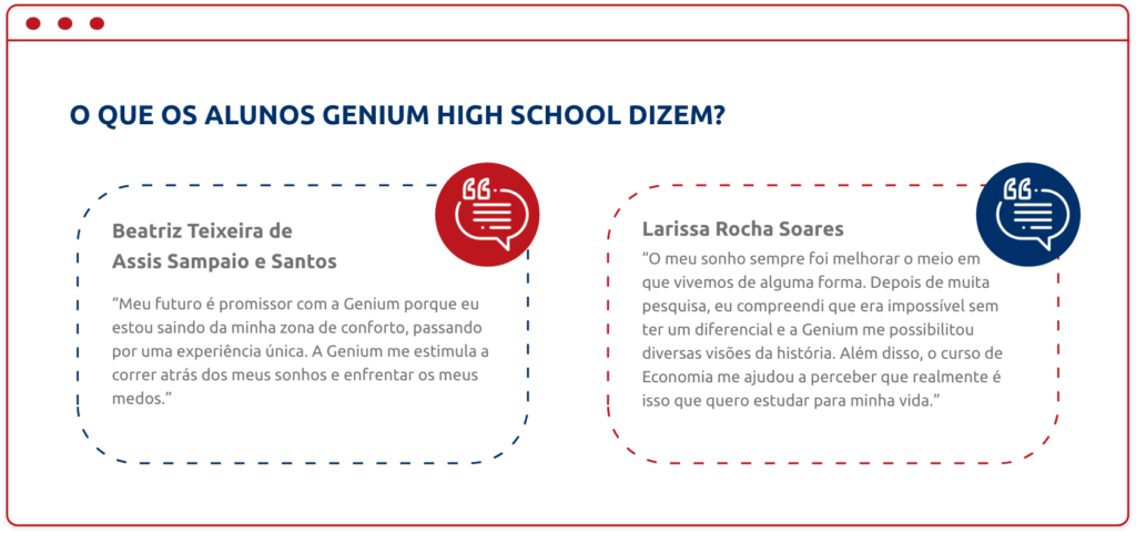 depoimento de alunos da Genium Education sobre experiência no programa