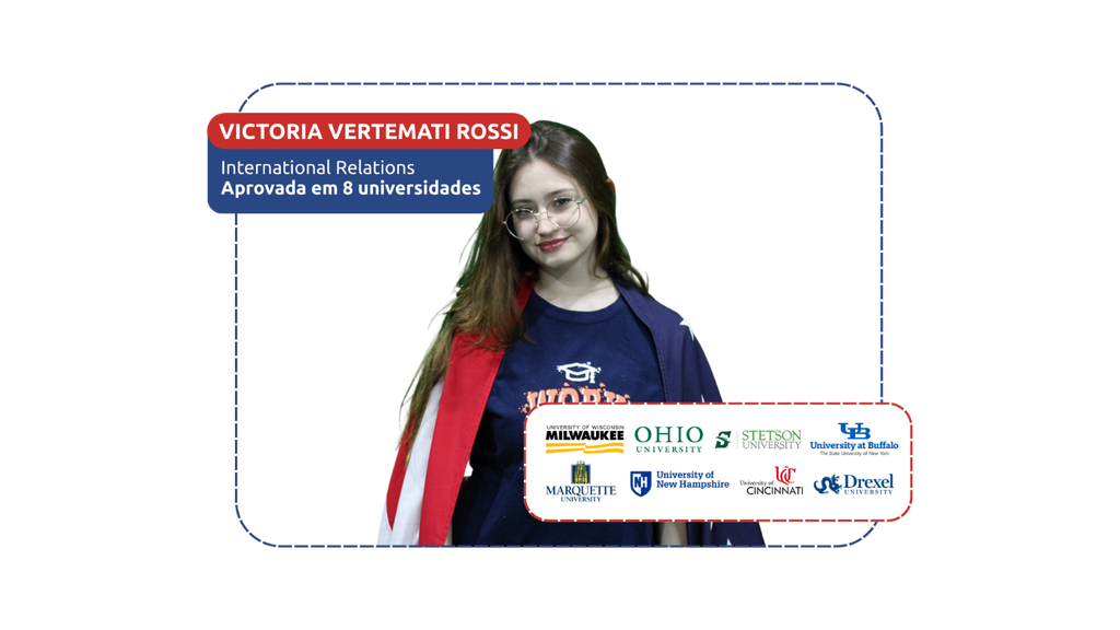 ex-aluna Genium High School Victoria Vertemati aprovada em 8 universidades internacionais
